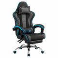 Fauteuil, réglable, en similicuir, coloris noir et gris, pour le salon ou la chambre