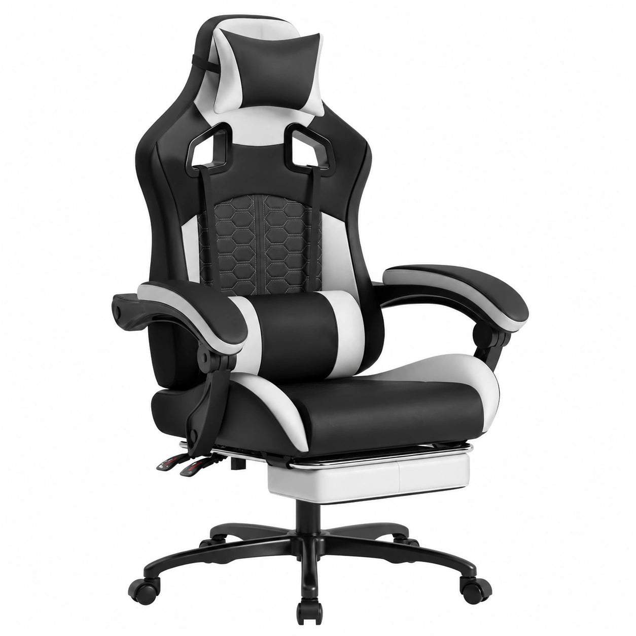 Chaise de bureau, en similicuir et cuir, pour l’espace de travail