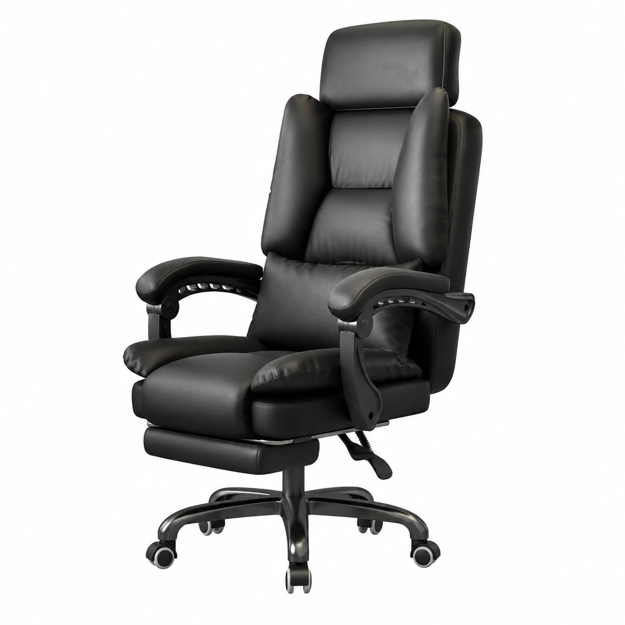 Bureau, en cuir, pivotant, coloris blanc, pour l’espace de travail