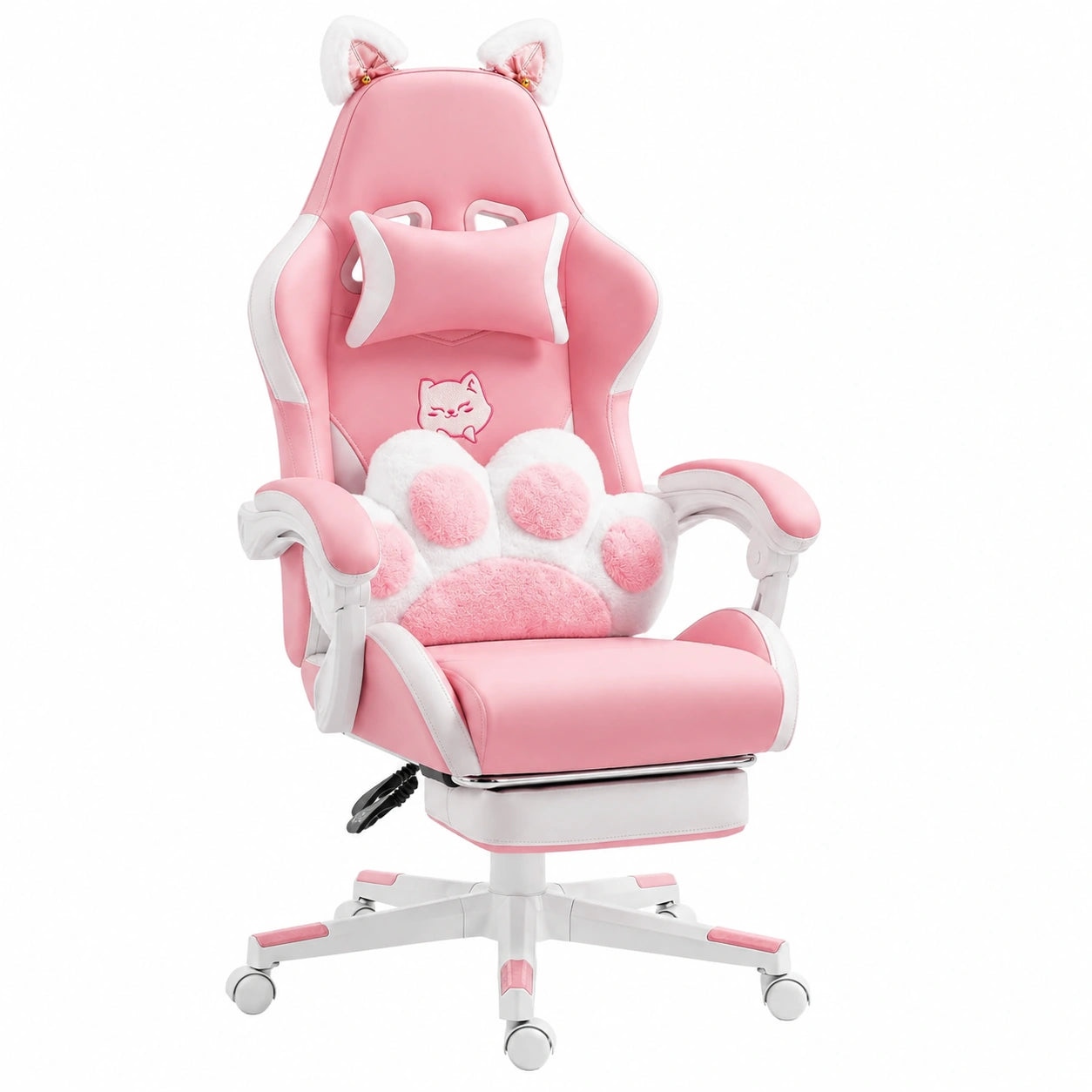 Chaise, réglable, coloris rose, pour la salle à manger ou la cuisine