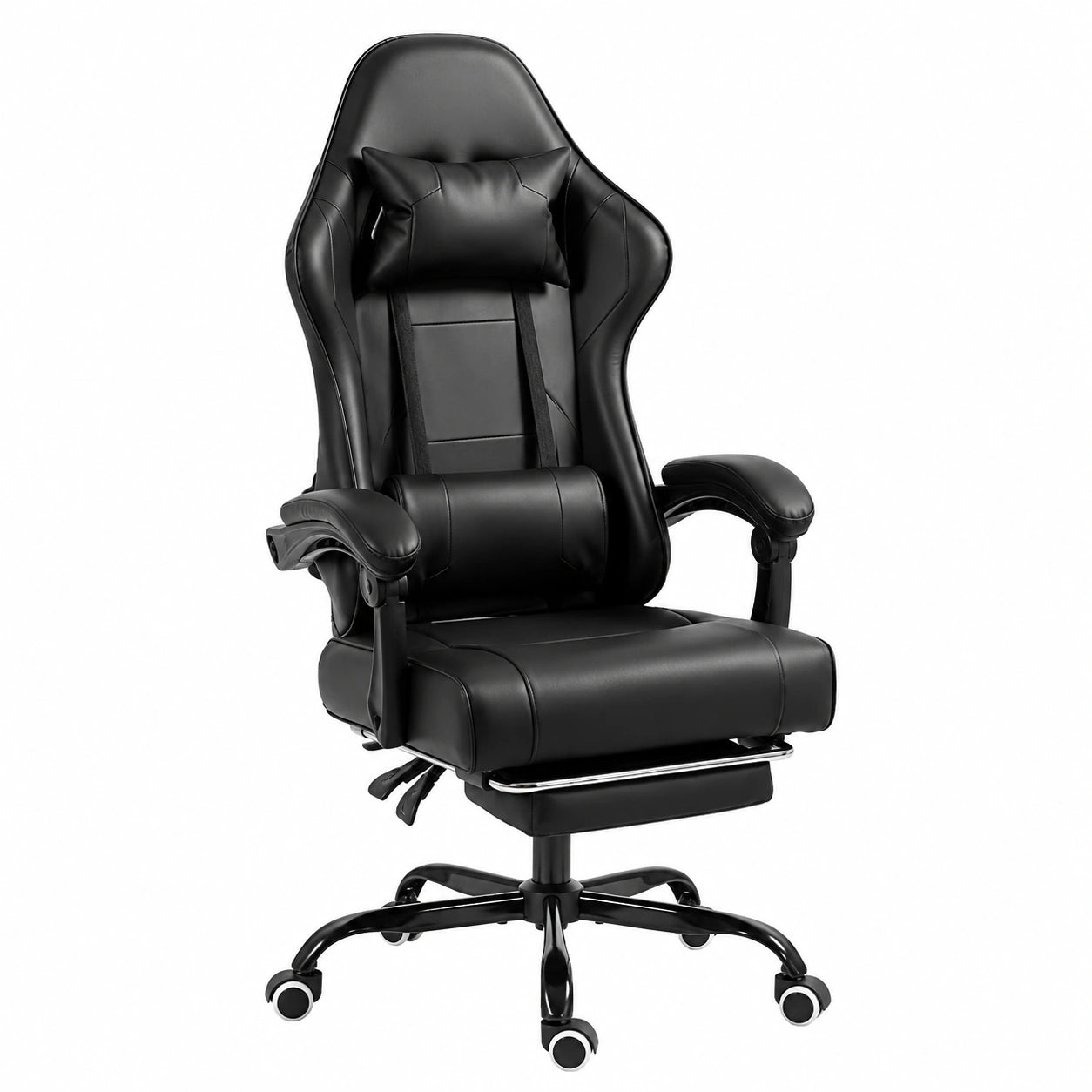 Fauteuil, réglable, coloris noir, pour le salon ou la chambre