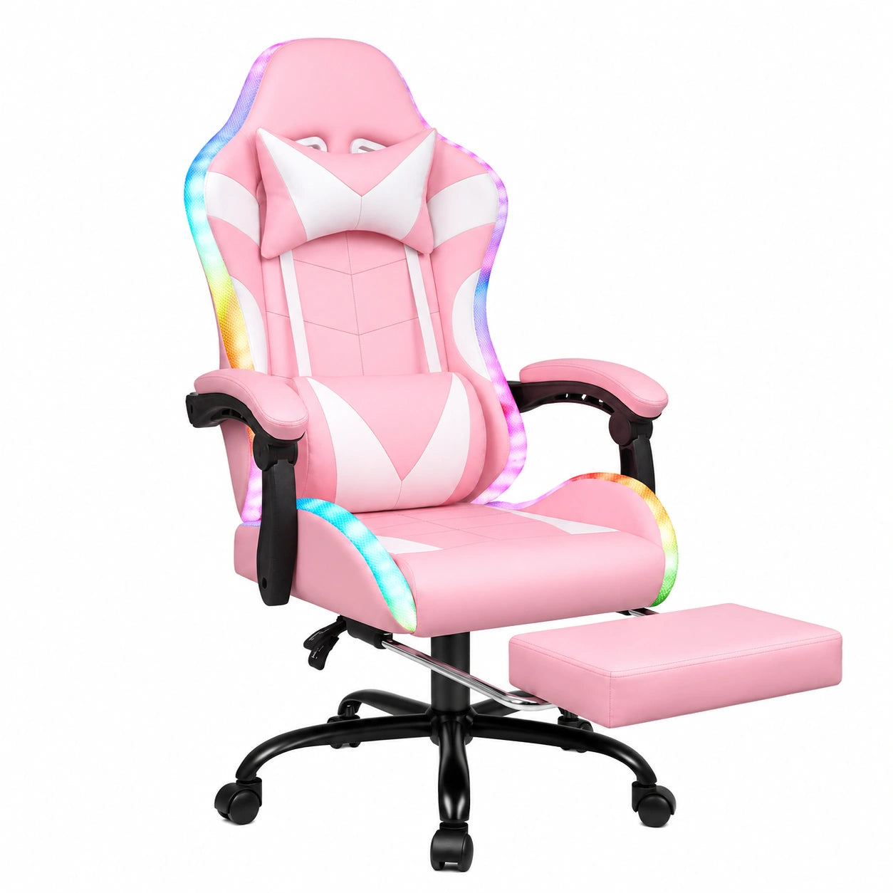 Bureau, pivotant, coloris rose, pour l’espace de travail