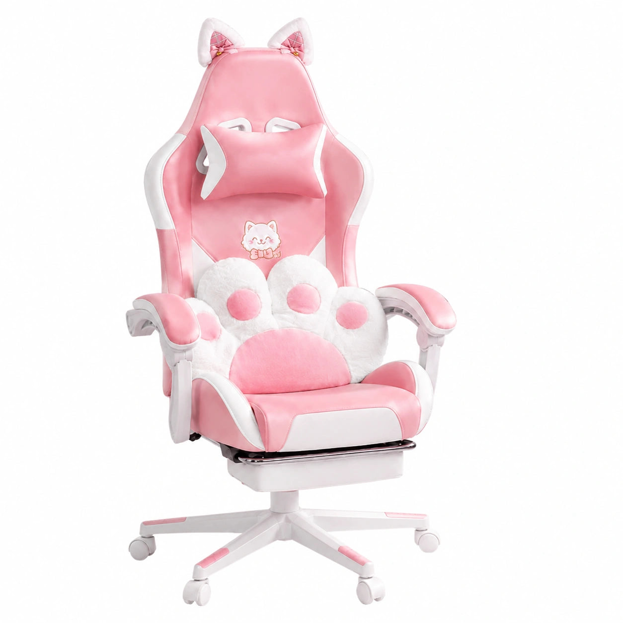 Bureau, réglable, en cuir, coloris rose, pour l’espace de travail