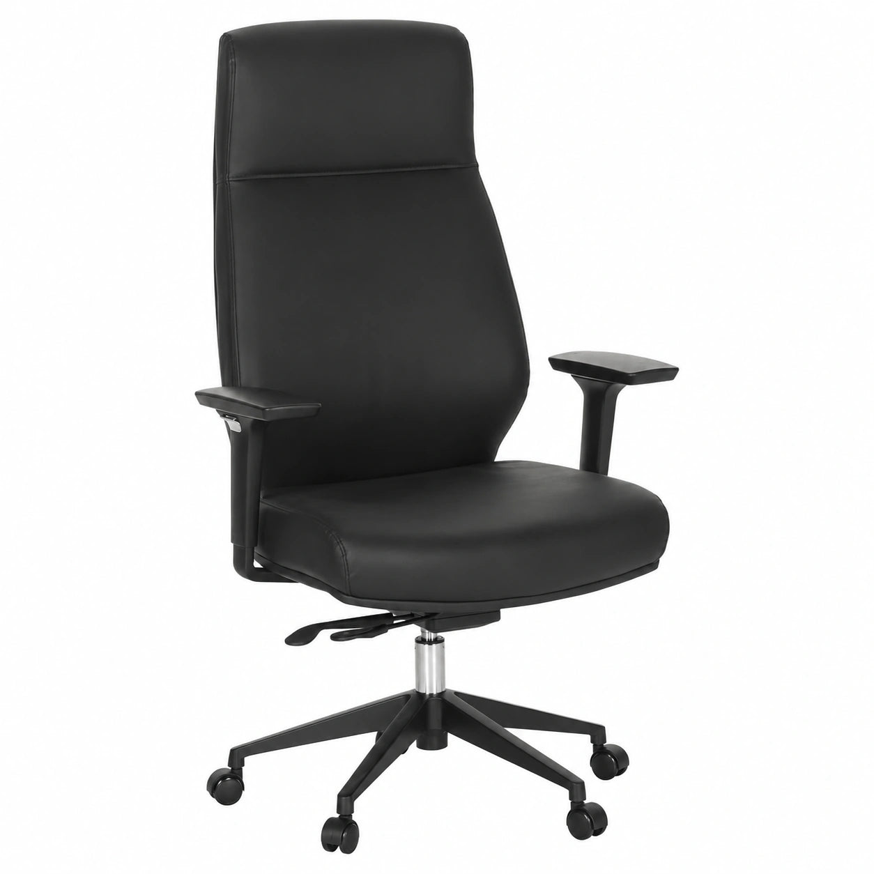 Fauteuil, pivotant, en similicuir, coloris noir, pour le salon ou la chambre
