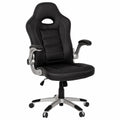 Bureau, pliable, en similicuir et cuir, coloris noir, pour l’espace de travail