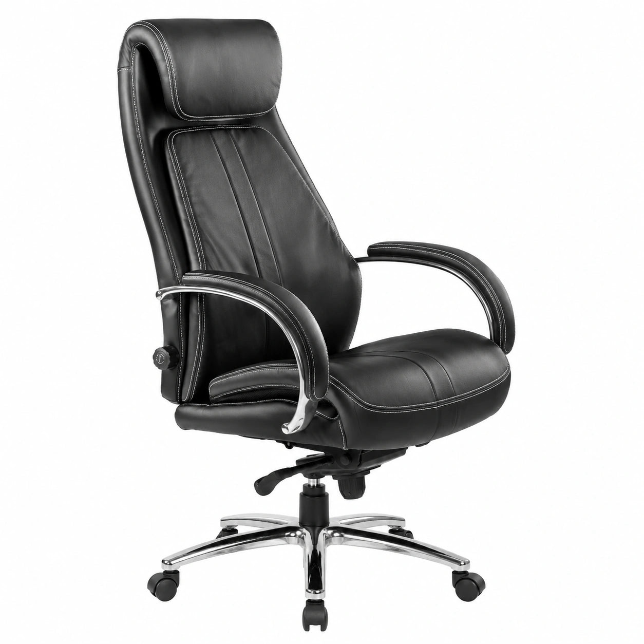 Bureau, en cuir, coloris noir, pour l’espace de travail