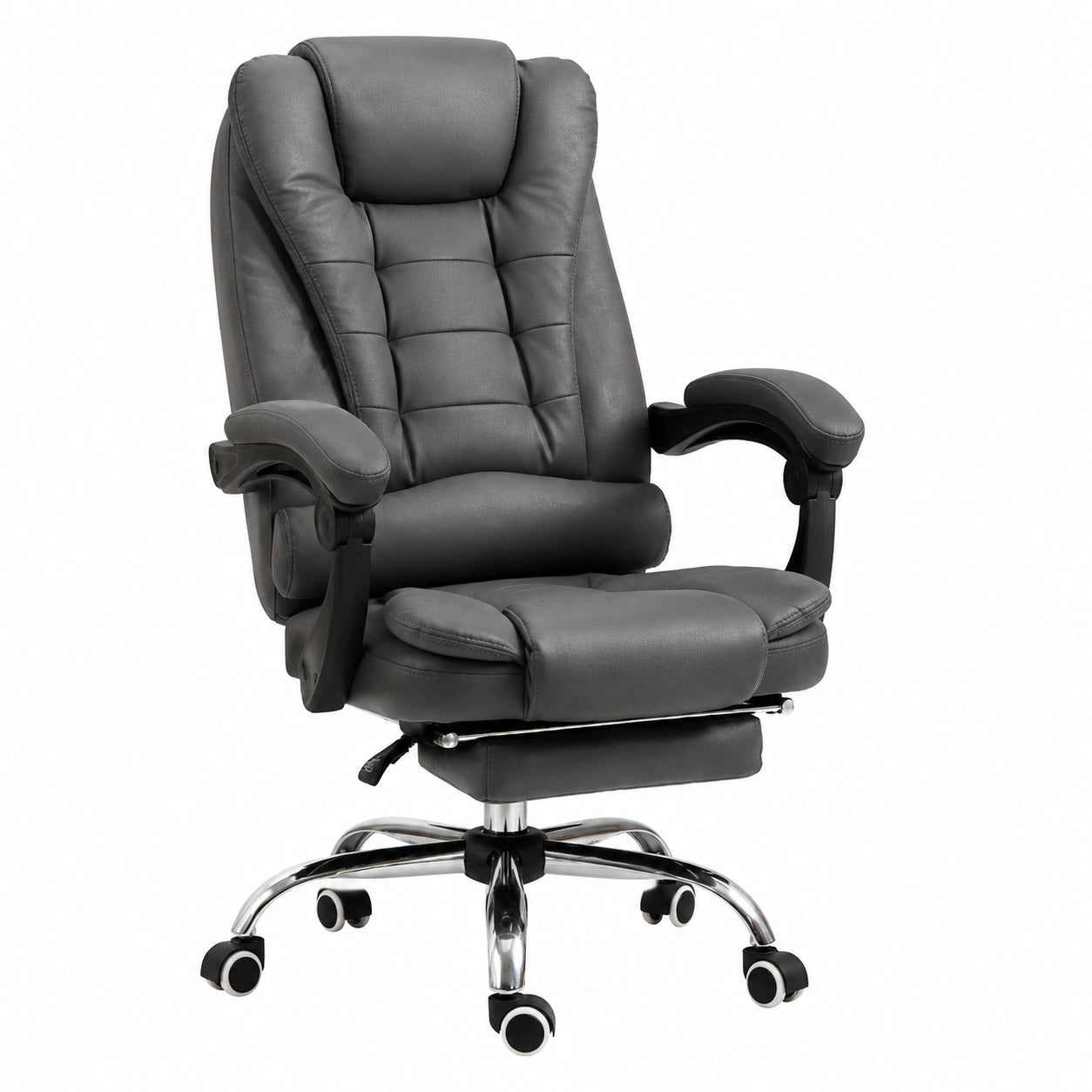 Bureau, pivotant, réglable, en tissu, coloris gris, pour l’espace de travail