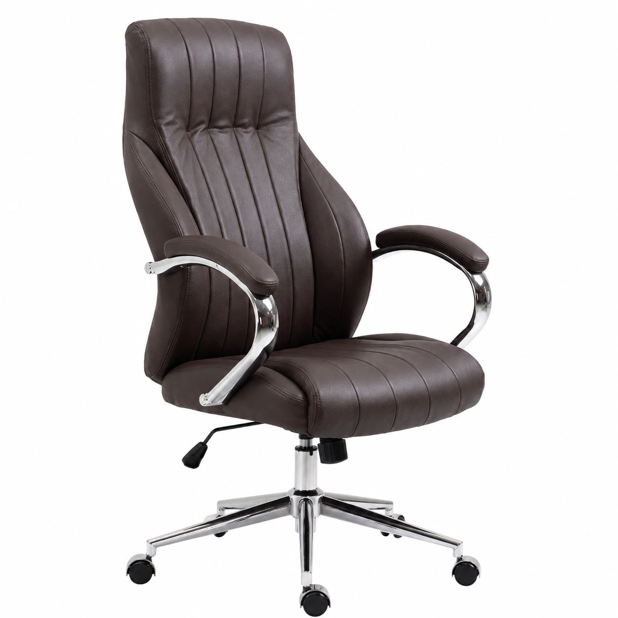 Bureau, en cuir, coloris marron, pour l’espace de travail